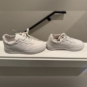 Clae Off-White Leather Sneakers (Kids size 4)